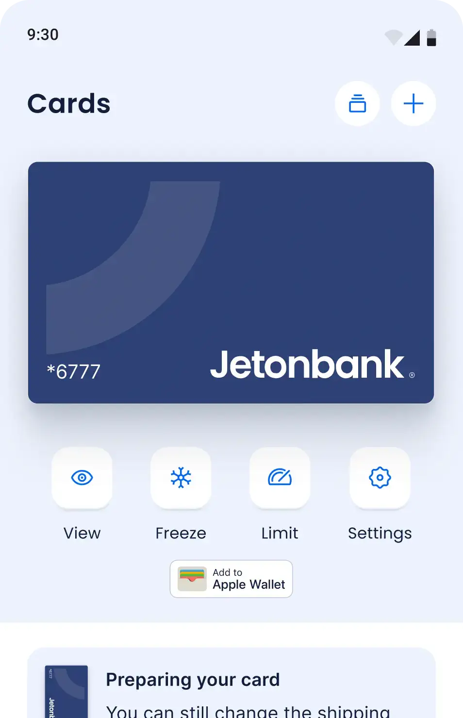 Virtual and Physical Cards